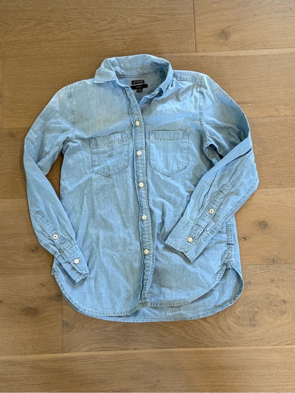 J. Crew chambray button down XS 00